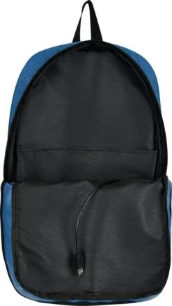 SafeSave Rugtas – Waterafstotende Schooltas Met Laptop Vak En Usb Aansluiting – Schoudertas – 15.6 Inch – Lichtblauw -Kofferland Goedkope Winkel 673x1200 2