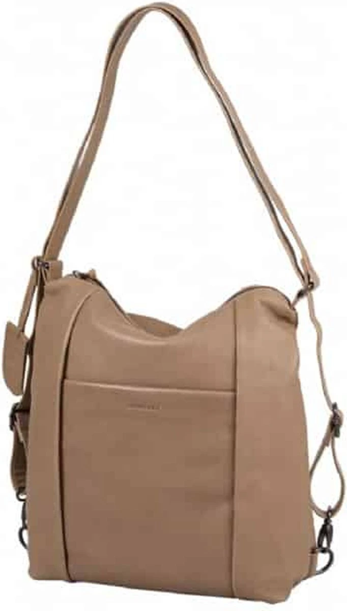 Burkely Just Jolie Dames Rugtas Hobo - Taupe 6 Burkely Just Jolie Dames Rugtas Hobo - Taupe - Afbeelding 6
