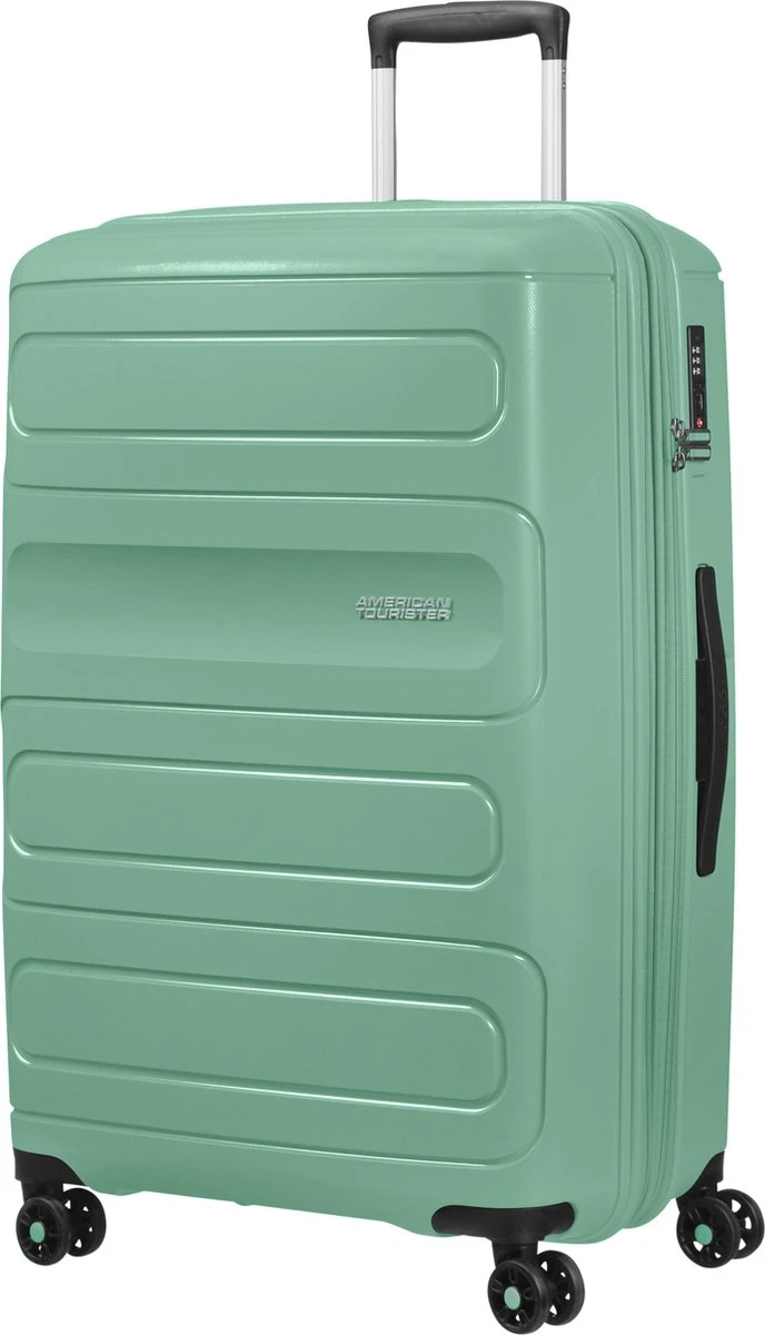 American Tourister Reiskoffer - Sunside Spinner 77/28 Uitbreidbaar (Large) Mineral Green 1 American Tourister Reiskoffer - Sunside Spinner 77/28 Uitbreidbaar (Large) Mineral Green