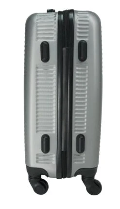 Handbagage Koffer 51cm 4 Wielen Trolley - Zilver -Kofferland Goedkope Winkel 692x1200