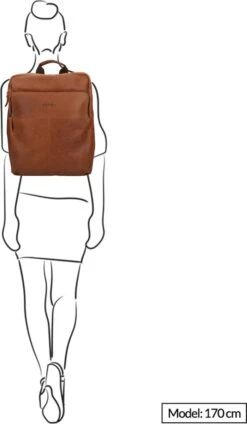 DSTRCT Limited Rugtas - 15,6 Inch Laptoptas - Cognac -Kofferland Goedkope Winkel 699x1200 6