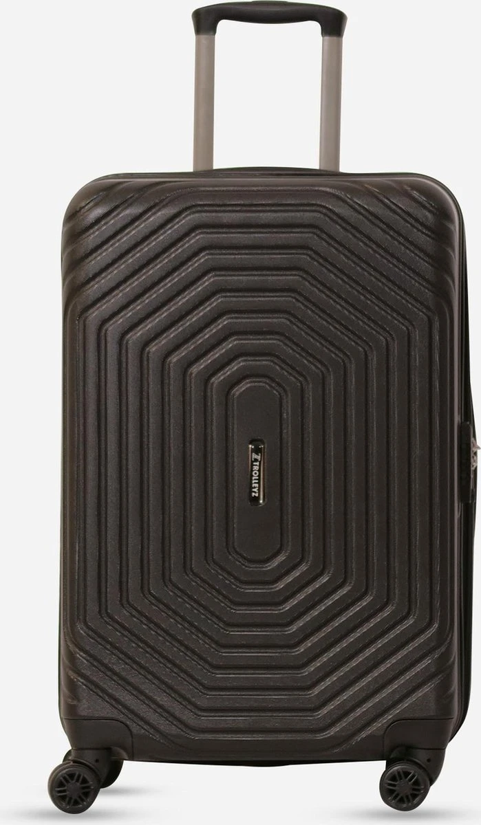 ©TROLLEYZ - Florence No.7 - Trolley - 55cm Met TSA Slot - Dubbele Wielen - 360° Spinners - 100% ABS - Handbagage Koffer In Night Black 9 ©TROLLEYZ - Florence No.7 - Trolley - 55cm Met TSA Slot - Dubbele Wielen - 360° Spinners - 100% ABS - Handbagage Koffer In Night Black - Afbeelding 9