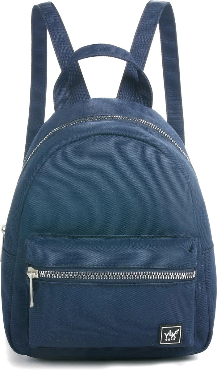 YLX Mini Backpack Voor Dames. Marine Blauw. Recycled Rpet Materiaal. Eco-friendly 1 YLX Mini Backpack Voor Dames. Marine Blauw. Recycled Rpet Materiaal. Eco-friendly