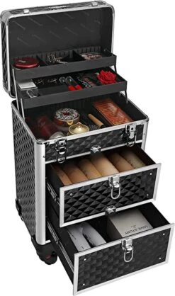 Cosmetic Case Trolley - Professionele Make-up Case - Kapperskoffer Met 4 Uitneembare Wielen 10 Cosmetic Case Trolley - Professionele Make-up Case - Kapperskoffer Met 4 Uitneembare Wielen -Kofferland Goedkope Winkel 709x1200