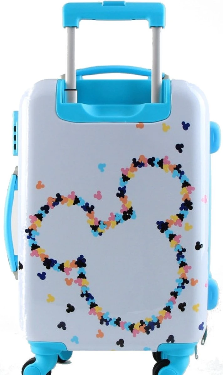 Disney Koffer Mickey Mouse 34 Liter 55 X 34 Cm Abs Wit/blauw 2 Disney Koffer Mickey Mouse 34 Liter 55 X 34 Cm Abs Wit/blauw - Afbeelding 2