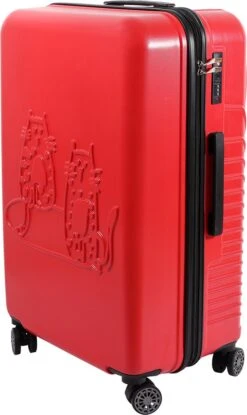 Biggdesign Cats Koffer - Ruimbagage Koffer - Rood - Large -Kofferland Goedkope Winkel 714x1200