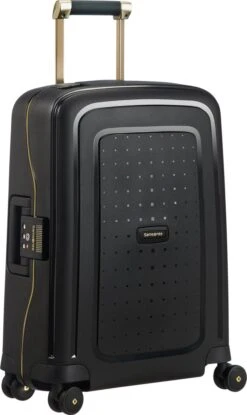 Samsonite Reiskoffer - S'Cure Dlx Spinner 55/20 (Handbagage) Black/Gold Deluscious