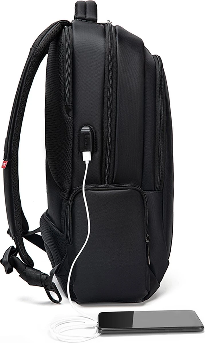 Tigernu Daily Laptop Rugzak 15,6 Inch – Rugtas - Dames En Heren – Spatwaterdicht – Anti Diefstal – 27 Liter - Zwart 3 Tigernu Daily Laptop Rugzak 15,6 Inch – Rugtas - Dames En Heren – Spatwaterdicht – Anti Diefstal – 27 Liter - Zwart - Afbeelding 3