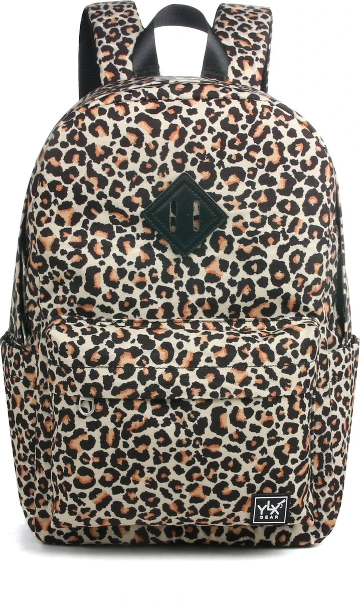 YLX Finch Rugzak. Luipaarden Print. Recyceld Rpet Materiaal. Gerecyclede Plastic Flessen - Eco Friendly. Volwassenen - Tieners - Middelbare Scholieren - Dames - Meisjes. 14" Laptop Sleeve. Backpack - Schooltas - Rugzak 1 YLX Finch Rugzak. Luipaarden Print. Recyceld Rpet Materiaal. Gerecyclede Plastic Flessen - Eco Friendly. Volwassenen - Tieners - Middelbare Scholieren - Dames - Meisjes. 14" Laptop Sleeve. Backpack - Schooltas - Rugzak
