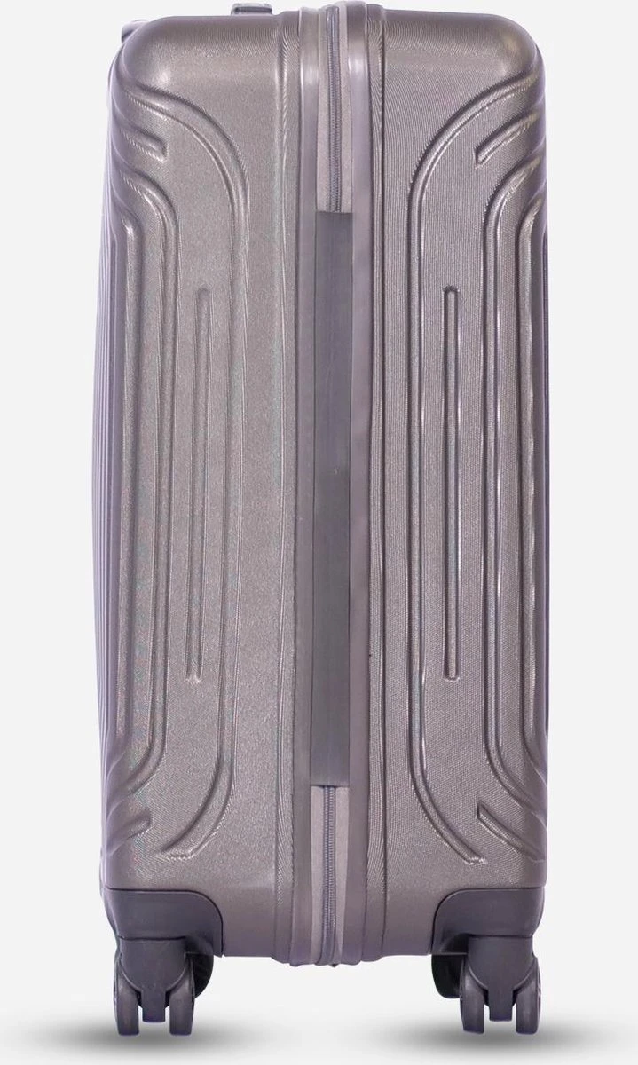 ©TROLLEYZ - Florence No.7 - Reiskoffer 69cm Met TSA Slot - Dubbele Wielen - 360° Spinners - 100% ABS - Reiskoffer In Cloudy Grey 8 ©TROLLEYZ - Florence No.7 - Reiskoffer 69cm Met TSA Slot - Dubbele Wielen - 360° Spinners - 100% ABS - Reiskoffer In Cloudy Grey - Afbeelding 8