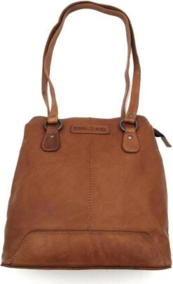 Hillburry Rugzak - Leder/Leer - Anti Diefstal - Schoudertas En Rugzak - Bruin / Camel/ Cognac -Kofferland Goedkope Winkel 730x1200 3