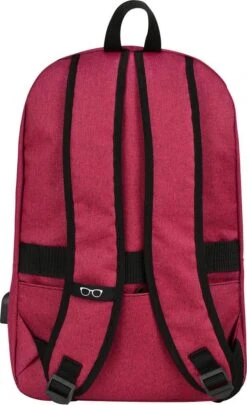 SafeSave Rugtas – Waterafstotende Schooltas Met Laptop Vak En Usb Aansluiting – Schoudertas – 15.6 Inch – Rood -Kofferland Goedkope Winkel 731x1200 3