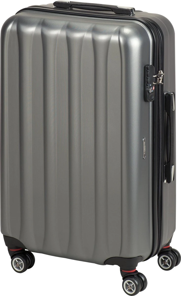 Princess Traveller Hollywood - Reiskoffer - Antraciet - M - 68cm 1 Princess Traveller Hollywood - Reiskoffer - Antraciet - M - 68cm