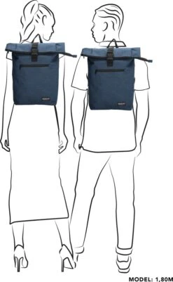 Beagles Originals Urban Originals 17,3" Laptop Rugzak - Blauw 8 Beagles Originals Urban Originals 17,3" Laptop Rugzak - Blauw -Kofferland Goedkope Winkel 739x1200 6