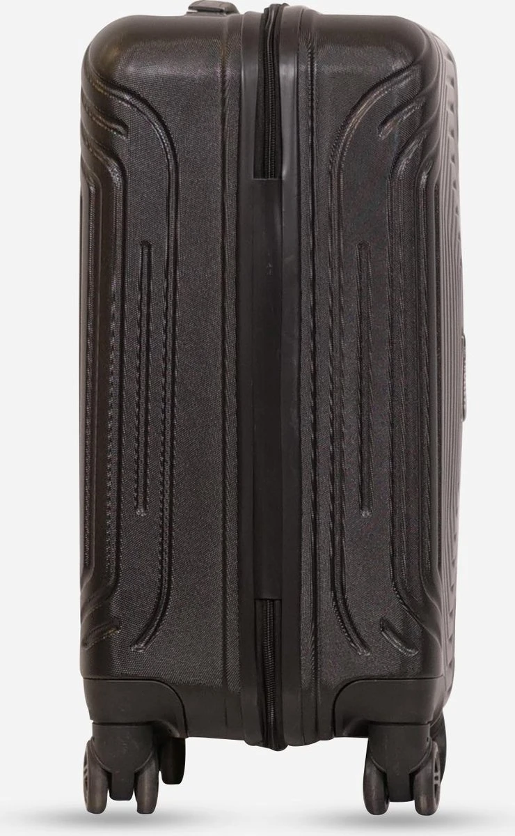 ©TROLLEYZ - Florence No.7 - Trolley - 55cm Met TSA Slot - Dubbele Wielen - 360° Spinners - 100% ABS - Handbagage Koffer In Night Black 2 ©TROLLEYZ - Florence No.7 - Trolley - 55cm Met TSA Slot - Dubbele Wielen - 360° Spinners - 100% ABS - Handbagage Koffer In Night Black - Afbeelding 2