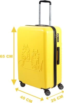 Biggdesign Cats Koffer - Ruimbagage Reiskoffer - Geel - Medium 15 Biggdesign Cats Koffer - Ruimbagage Reiskoffer - Geel - Medium -Kofferland Goedkope Winkel 746x1200