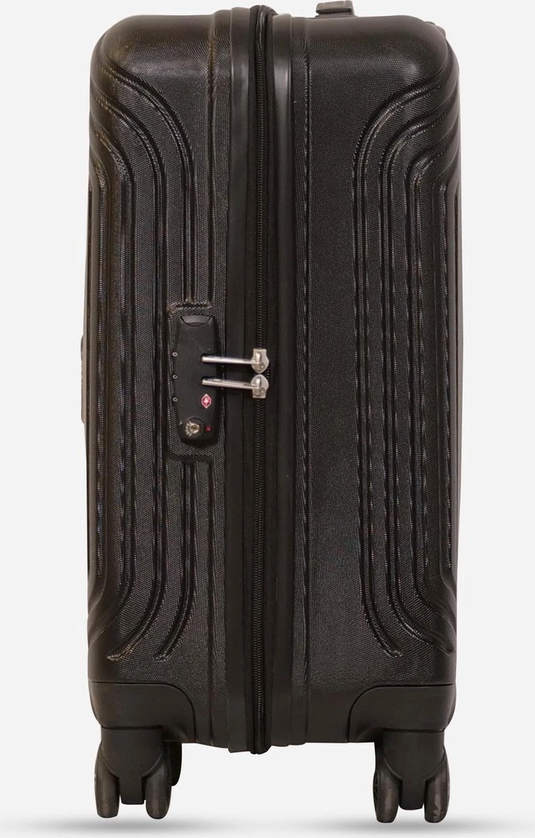 ©TROLLEYZ - Florence No.7 - Trolley - 55cm Met TSA Slot - Dubbele Wielen - 360° Spinners - 100% ABS - Handbagage Koffer In Night Black 8 ©TROLLEYZ - Florence No.7 - Trolley - 55cm Met TSA Slot - Dubbele Wielen - 360° Spinners - 100% ABS - Handbagage Koffer In Night Black - Afbeelding 8