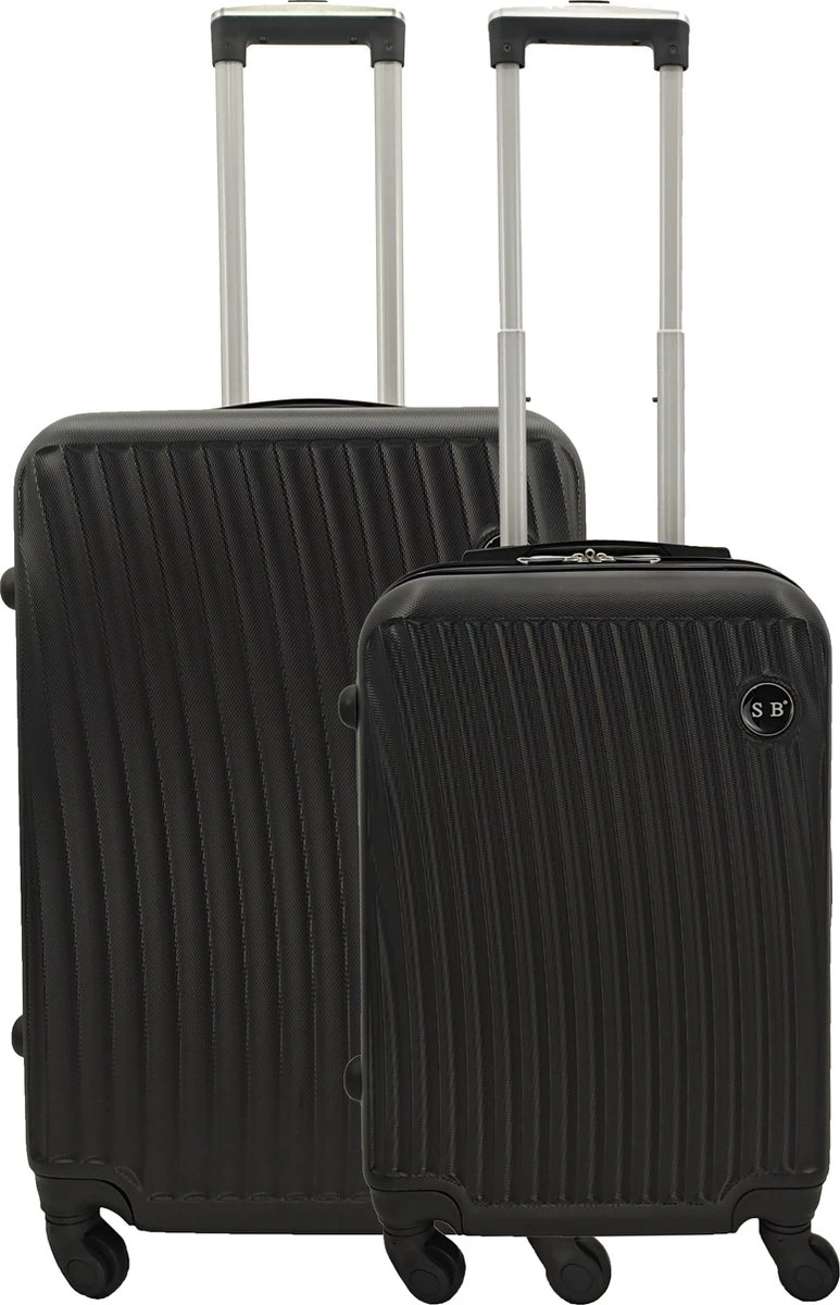 SB Travelbags Kofferset - 2 Delige -Zwart - 65cm/55cm 1 SB Travelbags Kofferset - 2 Delige -Zwart - 65cm/55cm