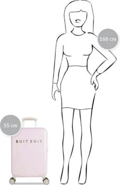 SUITSUIT - Fabulous Fifties - Pink Dust - Handbagage (55 Cm) -Kofferland Goedkope Winkel 777x1200
