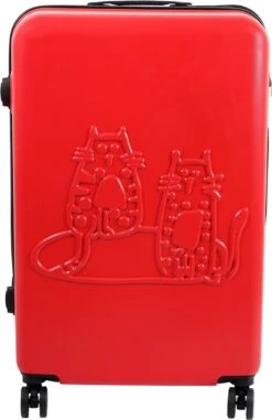 Biggdesign Cats Koffer - Ruimbagage Koffer - Rood - Large -Kofferland Goedkope Winkel 778x1200 1