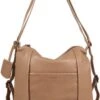 Burkely Just Jolie Dames Rugtas Hobo - Taupe