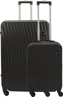 SB - Travelbags Kofferset - 2 Delige -Zwart - 75cm/55cm