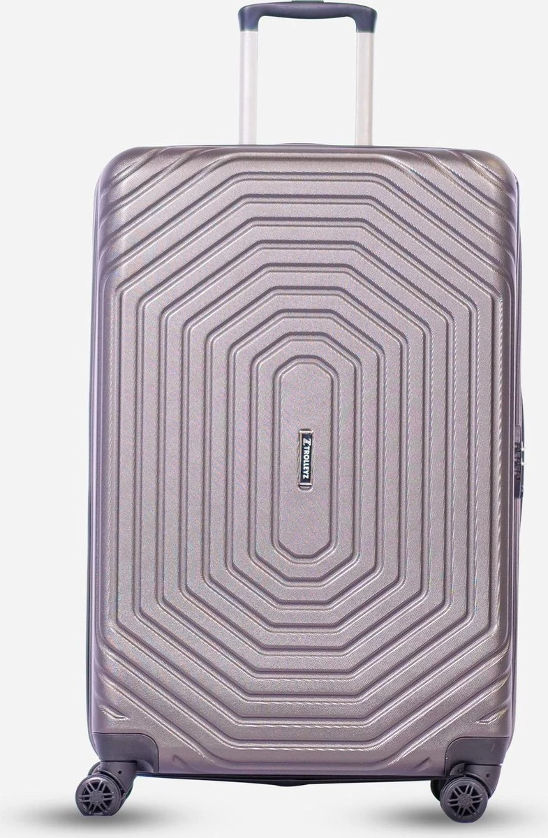 ©TROLLEYZ - Florence No.7 - Reiskoffer 78cm Met TSA Slot - Dubbele Wielen - 360° Spinners - 100% ABS - Reiskoffer In Cloudy Grey 1 ©TROLLEYZ - Florence No.7 - Reiskoffer 78cm Met TSA Slot - Dubbele Wielen - 360° Spinners - 100% ABS - Reiskoffer In Cloudy Grey