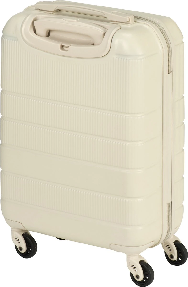Princess Traveller Florence - Handbagagekoffer Met Strap - Crème - S - 55cm 3 Princess Traveller Florence - Handbagagekoffer Met Strap - Crème - S - 55cm - Afbeelding 3