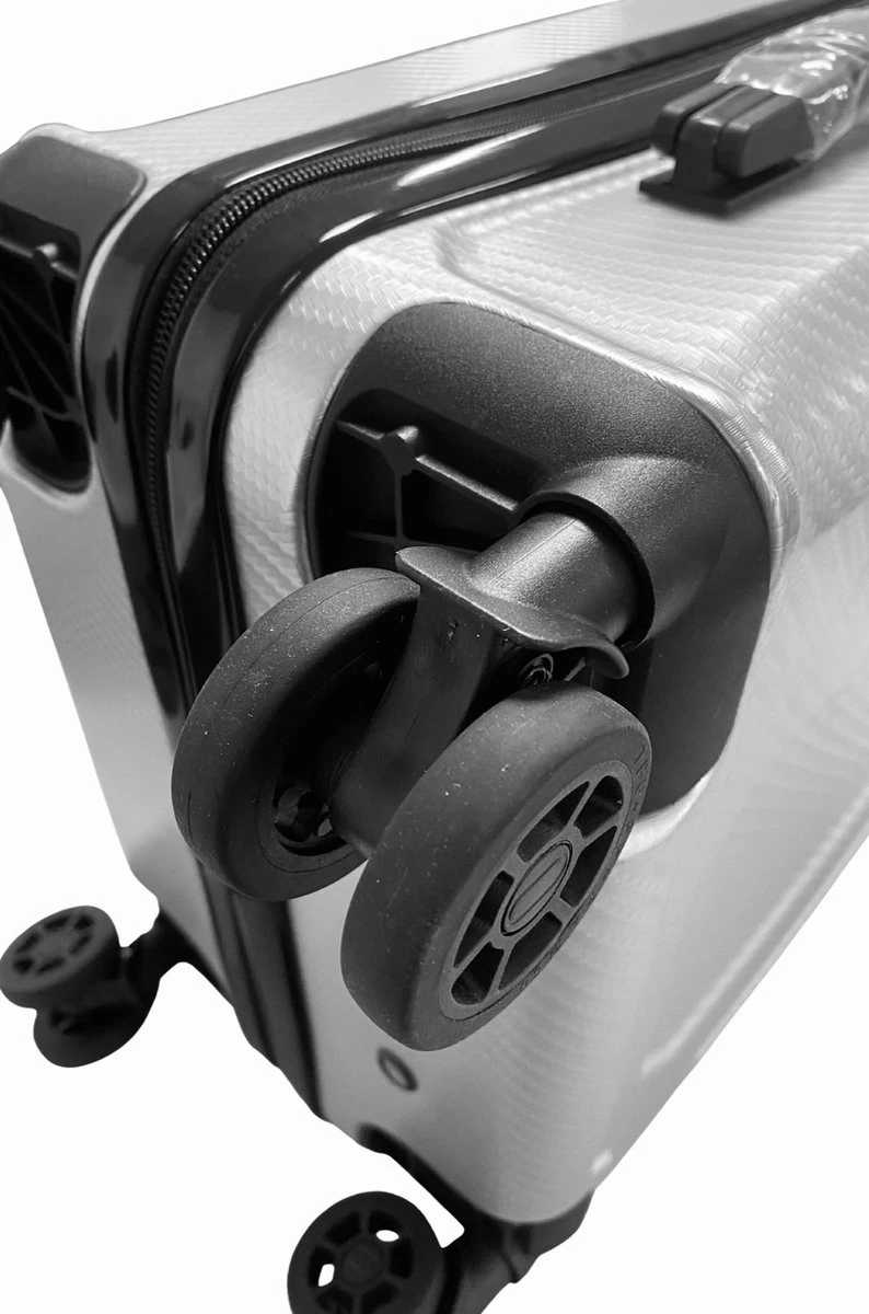 Leonardo Reiskoffer Premium - Handbagage Koffer 57x38x23 - Polycarbonaat - Hardcase - TSA Cijferslot 5 Leonardo Reiskoffer Premium - Handbagage Koffer 57x38x23 - Polycarbonaat - Hardcase - TSA Cijferslot - Afbeelding 5