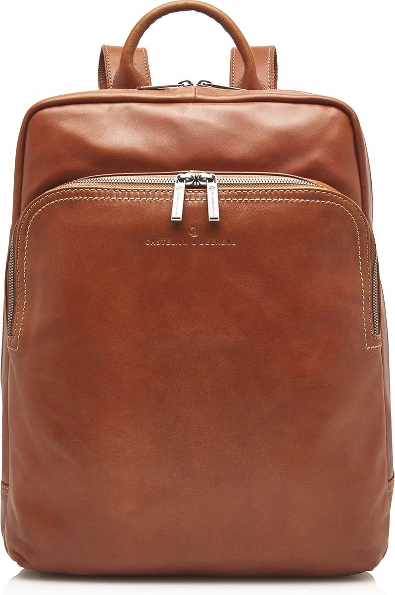 Castelijn & Beerens - Firenze Laptoprugzak 15,6 + Tablet RFID | Lichtbruin - 3 Castelijn & Beerens - Firenze Laptoprugzak 15,6 + Tablet RFID | Lichtbruin - - Afbeelding 3