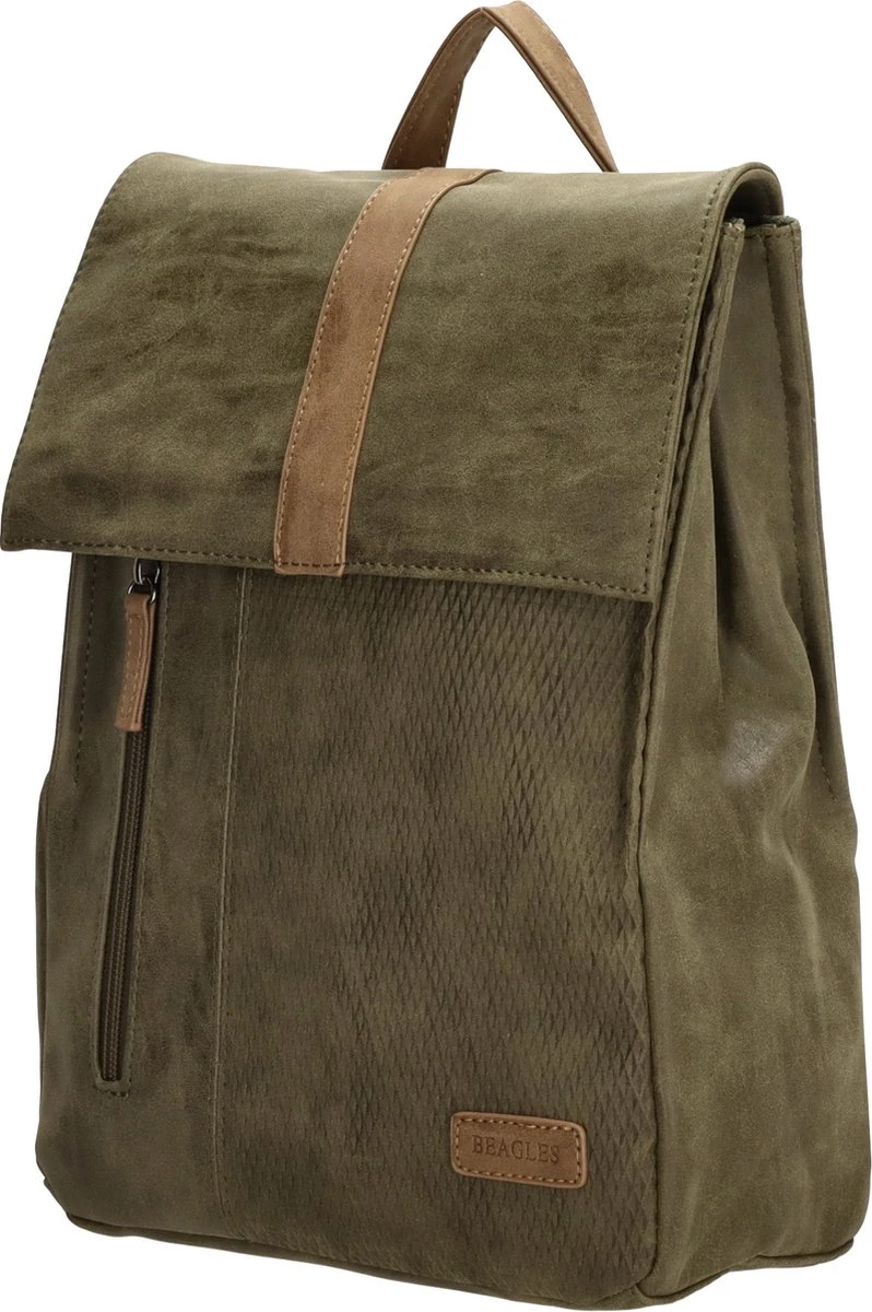 Beagles Brunete Rugzak - Olijfgroen 3 Beagles Brunete Rugzak - Olijfgroen - Afbeelding 3