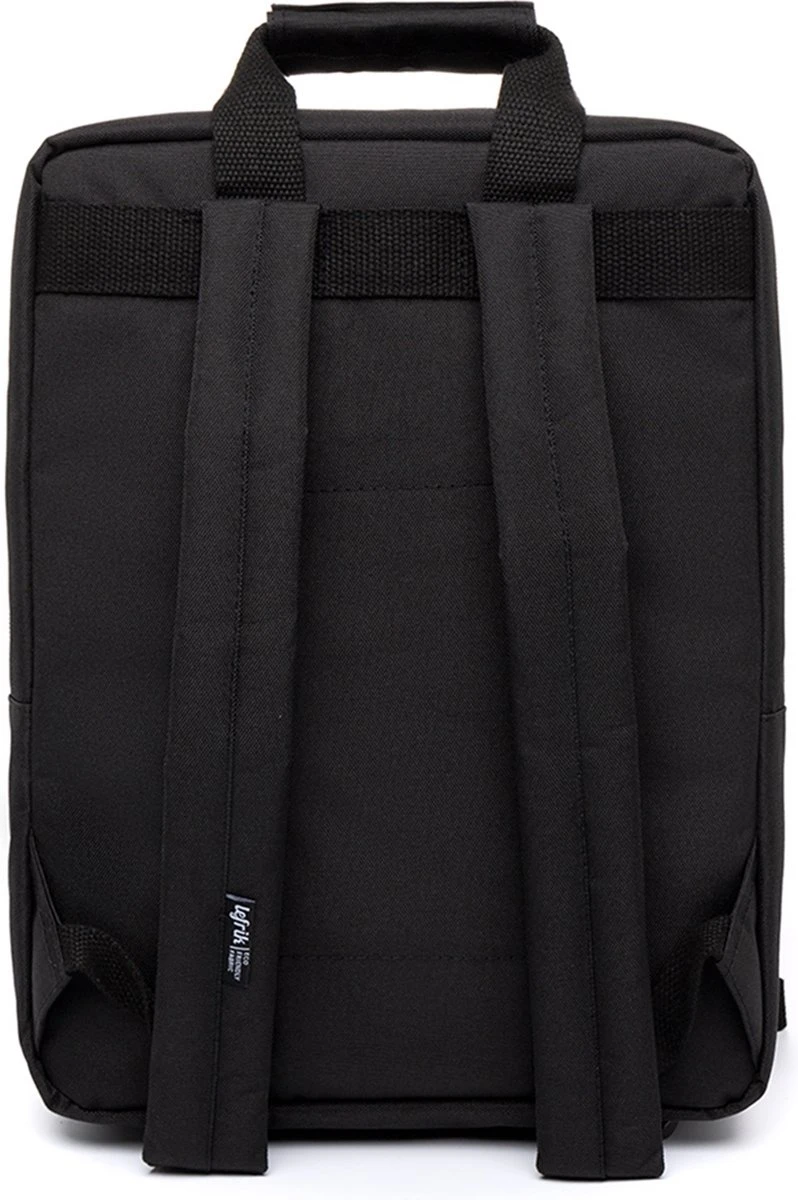 Lefrik Smart Daily Laptop Rugzak - Eco Friendly - Recycled Materiaal - 13,3 Inch - Black 4 Lefrik Smart Daily Laptop Rugzak - Eco Friendly - Recycled Materiaal - 13,3 Inch - Black - Afbeelding 4