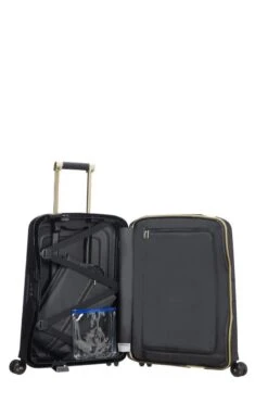 Samsonite Reiskoffer - S'Cure Dlx Spinner 55/20 (Handbagage) Black/Gold Deluscious -Kofferland Goedkope Winkel 799x1200 38