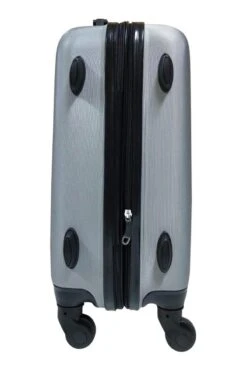 SB Travelbags 'Expandable' Handbagage Koffer 53cm 4 Wielen Trolley - Zilver -Kofferland Goedkope Winkel 800x1200 13