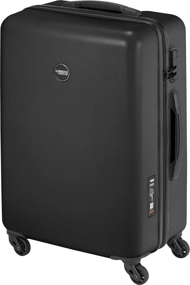 Princess Traveller PT01 - Reiskoffer - Pitch Black - M - 67cm 2 Princess Traveller PT01 - Reiskoffer - Pitch Black - M - 67cm - Afbeelding 2