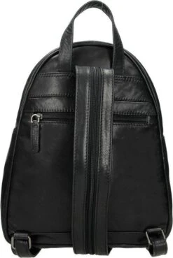 Old West Leren Dames Rugzak San Antonio M - Zwart -Kofferland Goedkope Winkel 804x1200 5