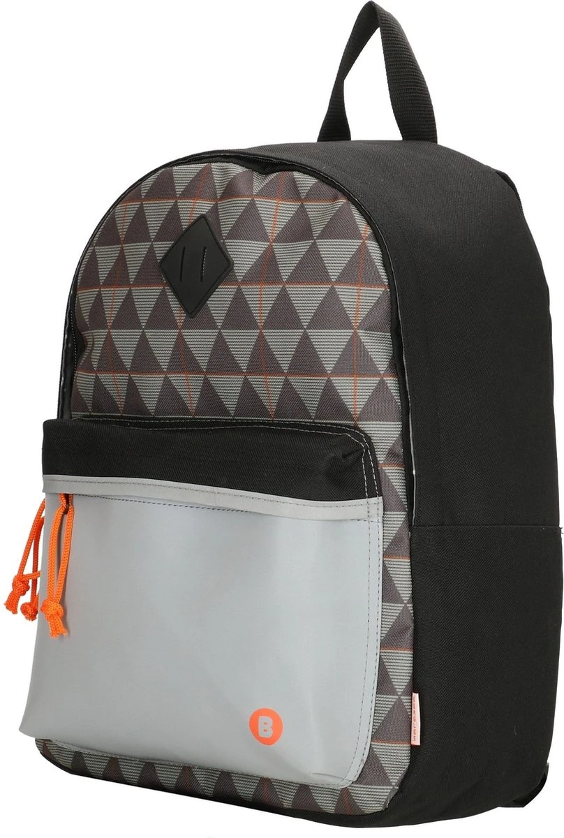 Beagles Originals Triangle Rugzak Rugtas School Tas 5-10 Jaar Reflectie Voorvak 2 Beagles Originals Triangle Rugzak Rugtas School Tas 5-10 Jaar Reflectie Voorvak - Afbeelding 2