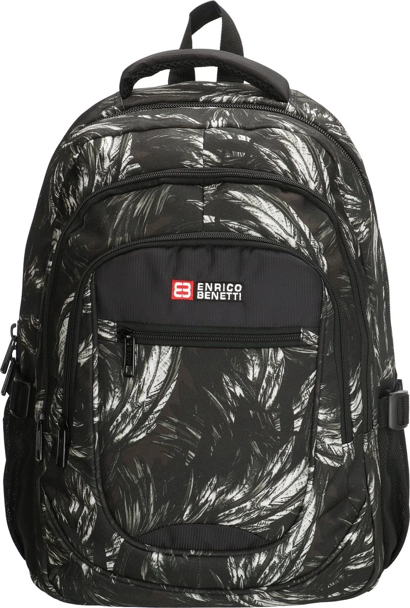Enrico Benetti Santa Cruz 62038 Laptoprugzak 17" - Zwart Verenprint 1 Enrico Benetti Santa Cruz 62038 Laptoprugzak 17" - Zwart Verenprint