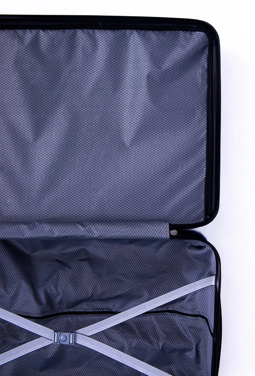 Tobeyz - Kofferset - 3-delig Zwart Handbagage - Verrijdbaar Op 4 Wielen - Stevig ABS - Lichtgewicht, Trolley 3 Tobeyz - Kofferset - 3-delig Zwart Handbagage - Verrijdbaar Op 4 Wielen - Stevig ABS - Lichtgewicht, Trolley - Afbeelding 3