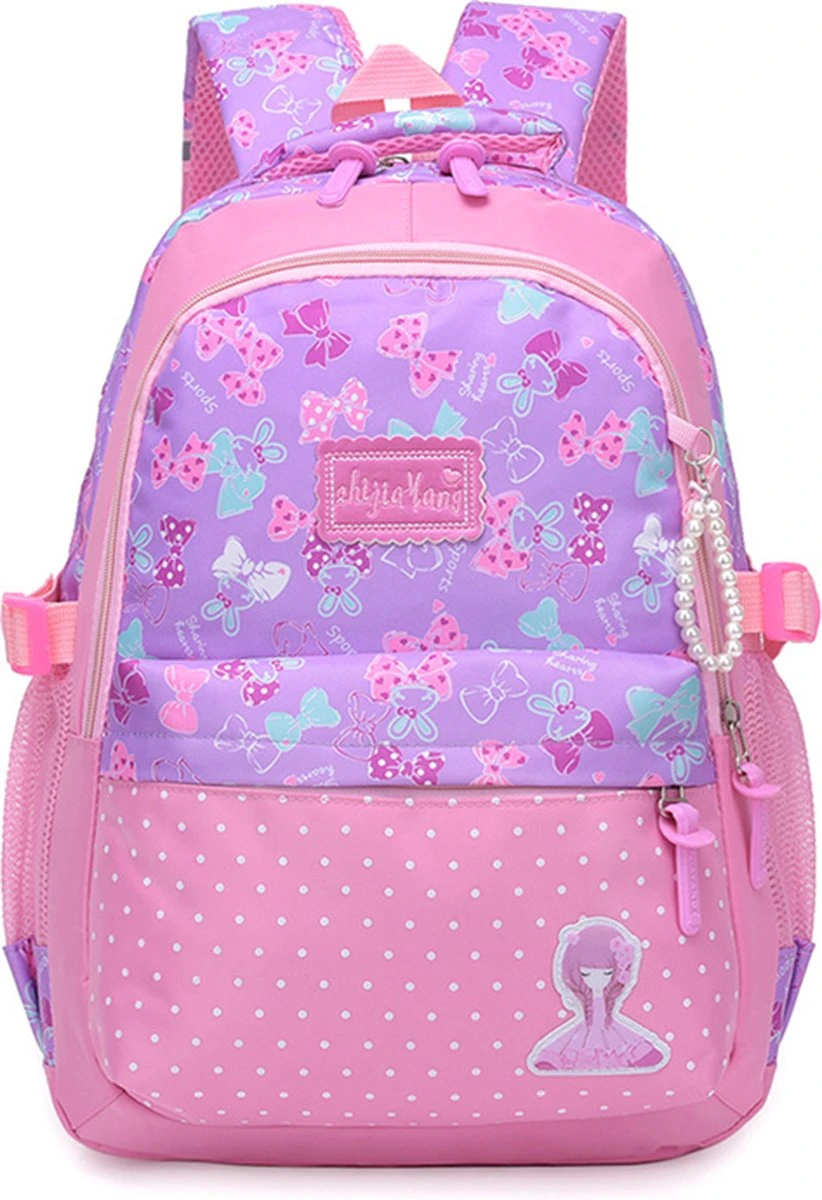 STIJLVOLLE GROTE CAPACITEIT GRAPPIGE ROZE TIENER BOEKENTAS LAPTOP,SCHOOLTAS RUGZAK VOOR VROUW MEISJE ( ROZE PAARS ) 1 STIJLVOLLE GROTE CAPACITEIT GRAPPIGE ROZE TIENER BOEKENTAS LAPTOP,SCHOOLTAS RUGZAK VOOR VROUW MEISJE ( ROZE PAARS )