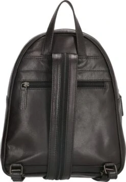 Old West Leren Dames Rugzak San Antonio M - Zwart -Kofferland Goedkope Winkel 827x1200 2