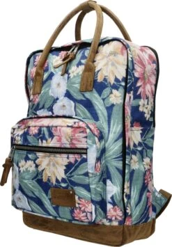 Enrico Benetti Santiago 46180 Laptoprugzak Met 17" Laptopvak - Donkerblauw Bloemen Print -Kofferland Goedkope Winkel 834x1200 5