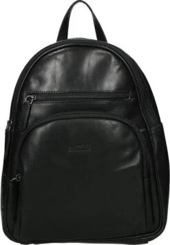 Old West Leren Dames Rugzak San Antonio M - Zwart -Kofferland Goedkope Winkel 835x1200 4