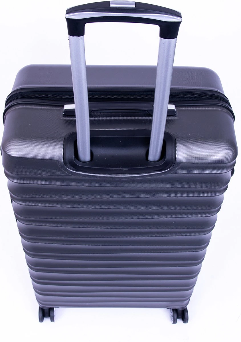 Tobeyz - Koffer - Donkergrijze Handbagage - Klein - Verrijdbaar Op 4 Wielen - Stevig ABS - Lichtgewicht, Trolley 4 Tobeyz - Koffer - Donkergrijze Handbagage - Klein - Verrijdbaar Op 4 Wielen - Stevig ABS - Lichtgewicht, Trolley - Afbeelding 4