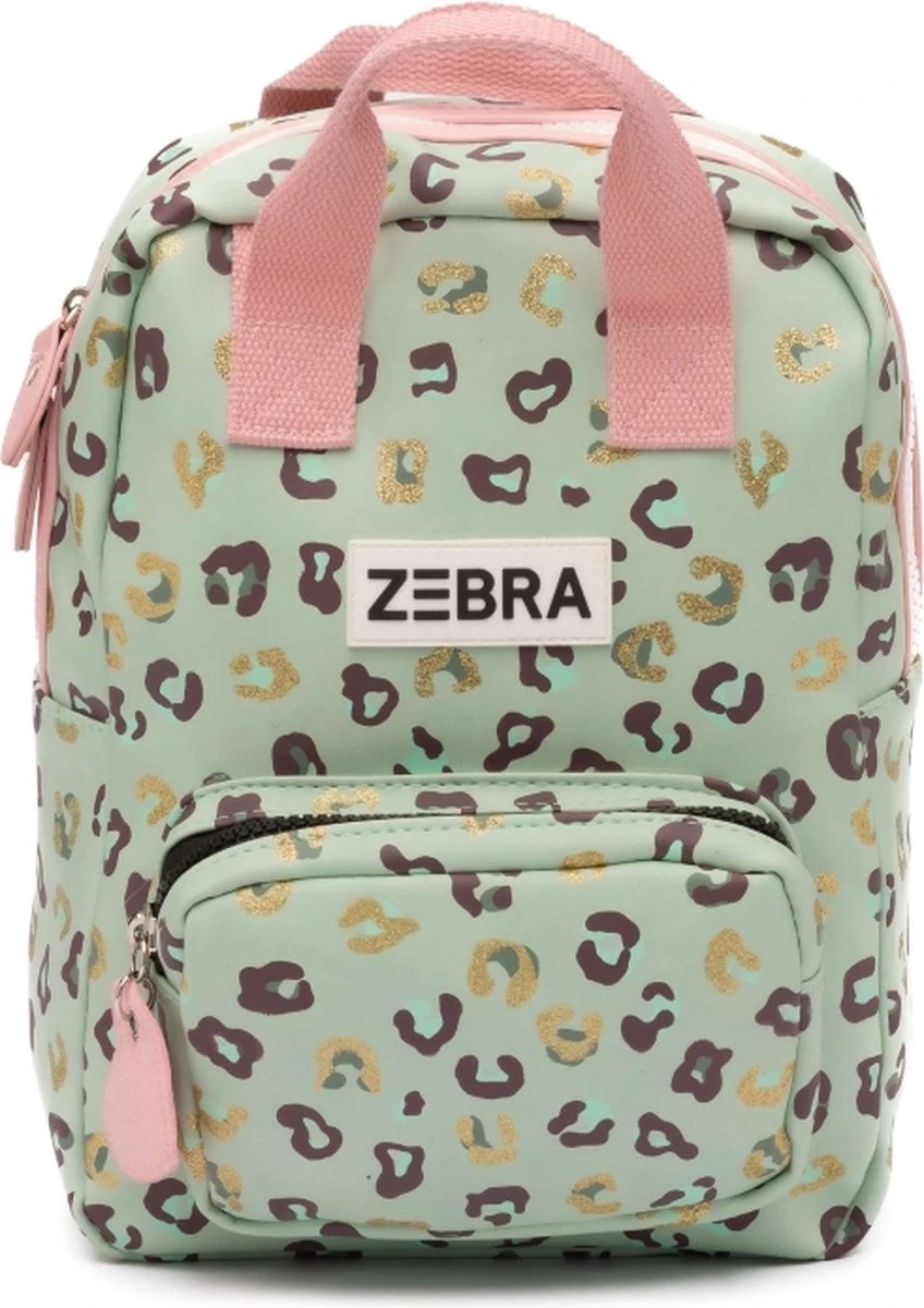 Zebra Trends Kinderrugzak 8 Liter - Leo Mint & Gold 6 Zebra Trends Kinderrugzak 8 Liter - Leo Mint & Gold - Afbeelding 6