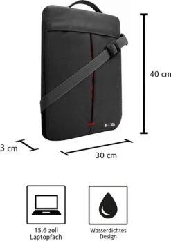 VEGMANN AV6453 Laptoptas 15,6-inch Notebooktas Laptopbeschermhoes Case PC-laptopbeschermtas Rood -Kofferland Goedkope Winkel 849x1200 1