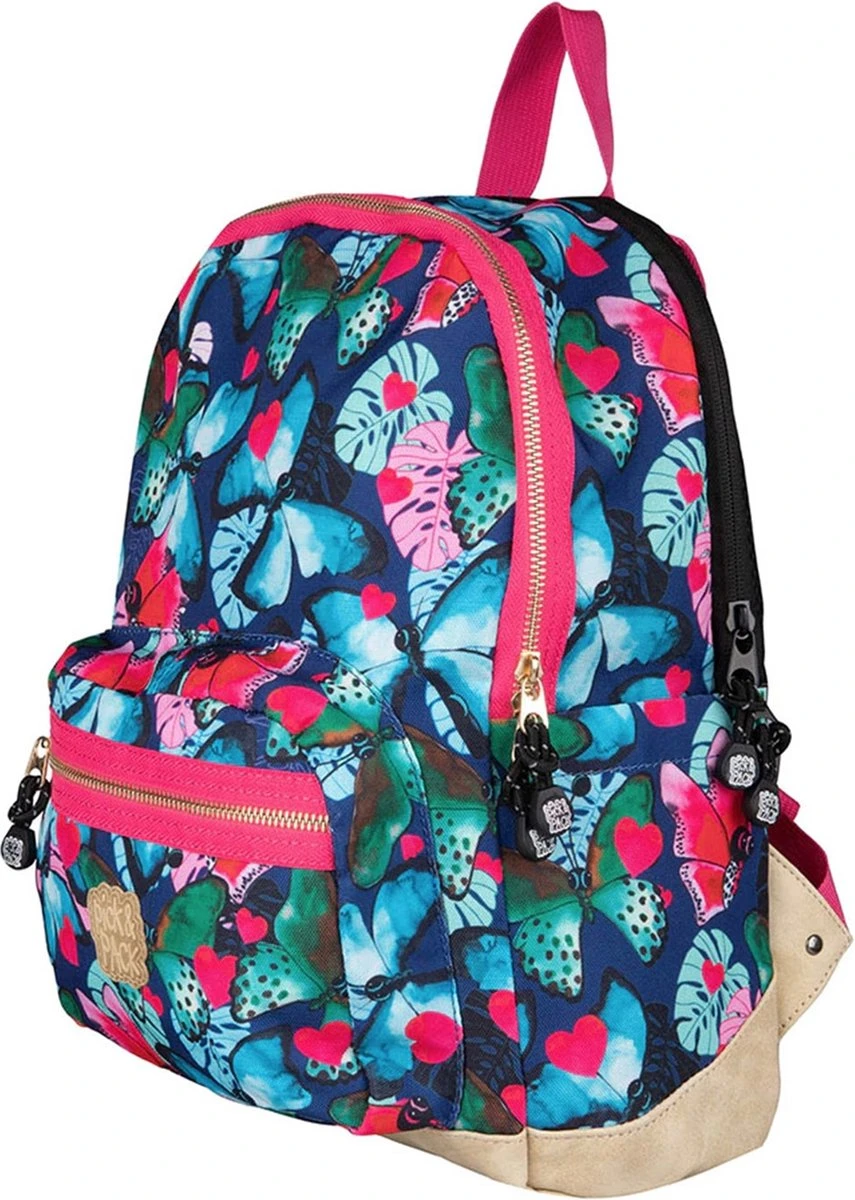 Pick & Pack Prachtige Vlinder - Rugzak - Donkerblauw - Maat M 10 Pick & Pack Prachtige Vlinder - Rugzak - Donkerblauw - Maat M - Afbeelding 10