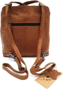 Hillburry Rugzak - Leder/Leer - Anti Diefstal - Schoudertas En Rugzak - Bruin / Camel/ Cognac -Kofferland Goedkope Winkel 855x1200 5