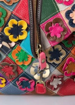 Viabologna Rugzak Escanella Van Gekleurde Stukjes Leer - Multicolour - -Kofferland Goedkope Winkel 856x1200 7