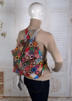 Viabologna Rugzak Escanella Van Gekleurde Stukjes Leer - Multicolour - -Kofferland Goedkope Winkel 856x1200 8